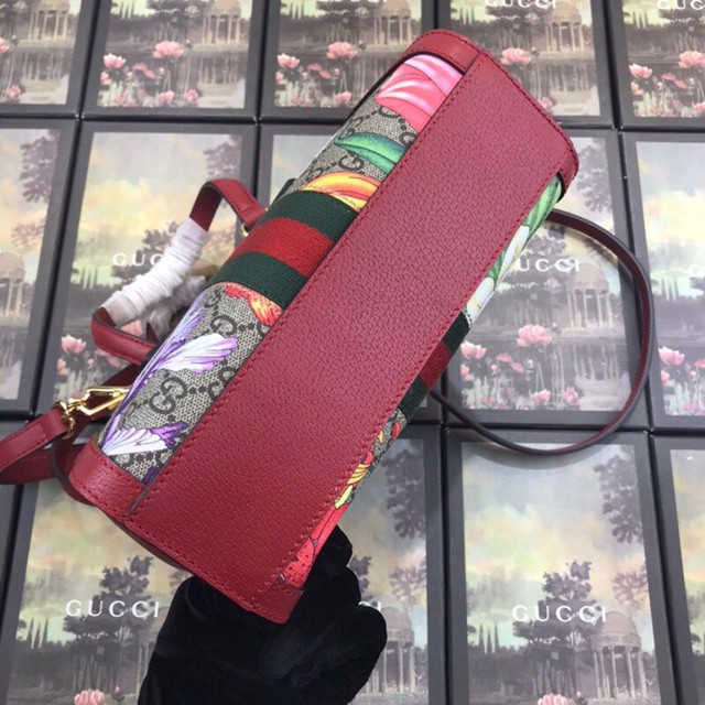 Gucci女包 547551 古馳2020新款女包 花膠紅皮 Gucci手提女包  gqy1165
